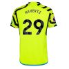 Kai Havertz #29 Arsenal Udebanetrøje 2023-2024 gul Kort ærmer