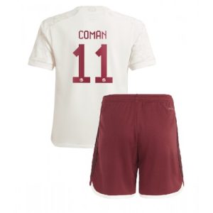Kingsley Coman #11 Bayern Munich Tredje trøje Børn 2023-24 Kort ærmer + korte bukser