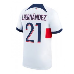 Lucas Hernandez #21 Paris Saint-Germain PSG Udebanetrøje 2023-24 Kort ærmer til mænd