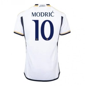 Luka Modric #10 Real Madrid Hjemmebanetrøje 2023-2024 hvid Kort ærmer