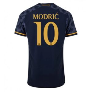 Luka Modric #10 Real Madrid Udebanetrøje 2023-2024 sort grå Kort ærmer