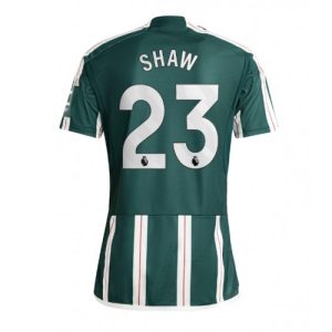 Luke Shaw #23 Manchester United Udebanetrøje 2023-2024 grøn Kort ærmer