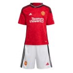 Manchester United Hjemmebanesæt Børn 2023-24 Kort ærmer + korte bukser