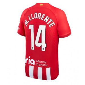 Marcos Llorente #14 Atletico Madrid Hjemmebanetrøje 2023-2024 rød Kort ærmer