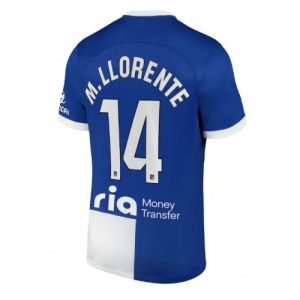 Marcos Llorente #14 Atletico Madrid Udebanetrøje 2023-24 blå hvid Kort ærmer