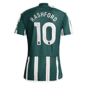 Marcus Rashford #10 Manchester United Udebanetrøje 2023-2024 grøn Kort ærmer