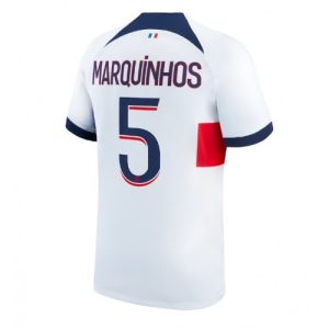 Marquinhos #5 Paris Saint-Germain PSG Udebanetrøje 2023-24 Kort ærmer til mænd