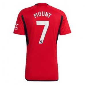 Mason Mount #7 Manchester United Hjemmebanetrøje 2023-2024 rød Kort ærmer