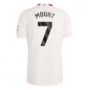 Mason Mount #7 Manchester United Tredje trøje 2023-2024 hvid Kort ærmer