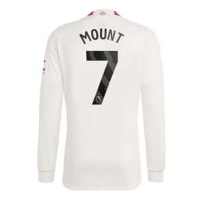 Mason Mount #7 Manchester United Tredje trøje 2023-2024 hvid Lange ærmer