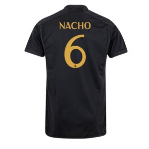 Nacho #6 Real Madrid Tredje trøje 2023-2024 sort Kort ærmer