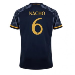 Nacho #6 Real Madrid Udebanetrøje 2023-24 sort grå Kort ærmer