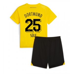 Niklas Sule #25 Borussia Dortmund Hjemmebanesæt Børn 2023-24 Kort ærmer + korte bukser
