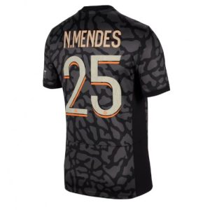 Nuno Mendes #25 Paris Saint-Germain PSG Tredje trøje Herrer 2023-24 Kort ærmer