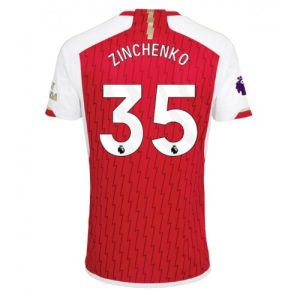 Oleksandr Zinchenko #35 Arsenal Hjemmebanetrøje 2023-2024 rød hvid Kort ærmer