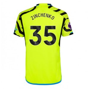 Oleksandr Zinchenko #35 Arsenal Udebanetrøje 2023-2024 gul Kort ærmer