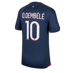 Ousmane Dembele #10 Paris Saint-Germain PSG Hjemmebanetrøje 2023-24 Herrer Kort ærmer
