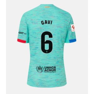 Paez Gavi #6 Barcelona Tredje trøje 2023-2024 grøn Kort ærmer