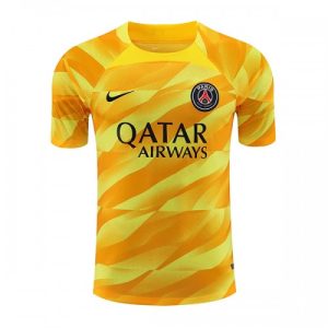 Paris Saint-Germain PSG Målmand Tredje trøje 2023-24 gul Kort ærmer til mænd