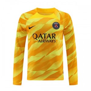 Paris Saint-Germain PSG Målmand Tredje trøje 2023-24 gul Lange ærmer til mænd