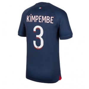 Presnel Kimpembe #3 Paris Saint-Germain PSG Hjemmebanetrøje 2023-24 Herrer Kort ærmer