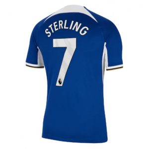Raheem Sterling #7 Chelsea Hjemmebanetrøje 2023-2024 blå Kort ærmer