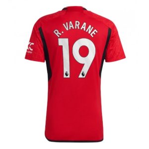 Raphael Varane #19 Manchester United Hjemmebanetrøje 2023-2024 rød Kort ærmer