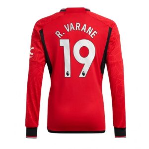 Raphael Varane #19 Manchester United Hjemmebanetrøje 2023-2024 rød Lange ærmer