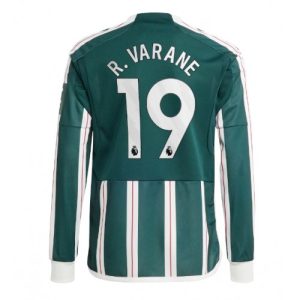 Raphael Varane #19 Manchester United Udebanetrøje 2023-2024 grøn Lange ærmer
