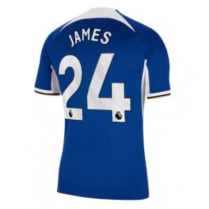 Reece James #24 Chelsea Hjemmebanetrøje 2023-2024 blå Kort ærmer