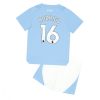 Rodri Hernandez #16 Manchester City Hjemmebanesæt Børn 2023-24 Kort ærmer + korte bukser