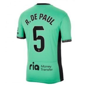 Rodrigo De Paul #5 Atletico Madrid Tredje trøje 2023-2024 grøn Kort ærmer