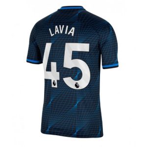 Romeo Lavia #45 Chelsea Udebanetrøje 2023-2024 Kort ærmer til mænd