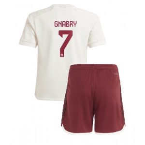 Serge Gnabry #7 Bayern Munich Tredje trøje Børn 2023-24 Kort ærmer + korte bukser