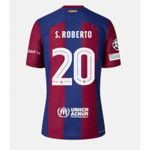 Sergi Roberto #20 Barcelona Hjemmebanetrøje 2023-2024 Kort ærmer