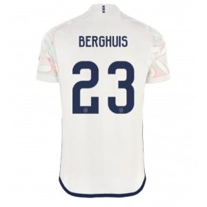 Steven Berghuis #23 Ajax Udebanetrøje 2023-2024 hvid Kort ærmer