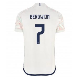 Steven Bergwijn #7 Ajax Udebanetrøje 2023-2024 hvid Kort ærmer