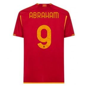 Tammy Abraham #9 AS Roma Hjemmebanetrøje 2023-2024 rød Kort ærmer