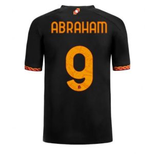 Tammy Abraham #9 AS Roma Tredje trøje 2023-2024 sort Kort ærmer
