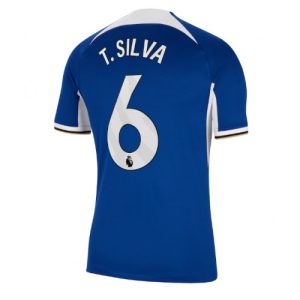 Thiago Silva #6 Chelsea Hjemmebanetrøje 2023-2024 blå Kort ærmer