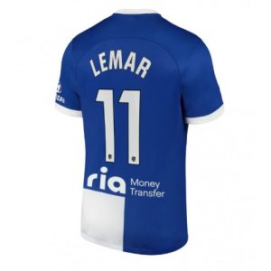 Thomas Lemar #11 Atletico Madrid Udebanetrøje 2023-24 blå hvid Kort ærmer