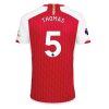 Thomas Partey #5 Arsenal Hjemmebanetrøje 2023-2024 rød hvid Kort ærmer