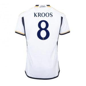 Toni Kroos #8 Real Madrid Hjemmebanetrøje 2023-2024 hvid Kort ærmer