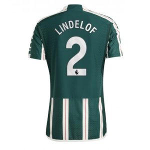 Victor Lindelof #2 Manchester United Udebanetrøje 2023-2024 grøn Kort ærmer