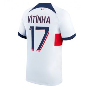 Vitinha Ferreira #17 Paris Saint-Germain PSG Udebanetrøje 2023-24 Kort ærmer til mænd