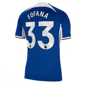 Wesley Fofana #33 Chelsea Hjemmebanetrøje 2023-2024 blå Kort ærmer