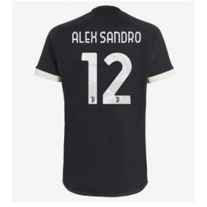 Alex Sandro #12 Herre Juventus Tredje trøje 2023-2024 sort Kort ærmer