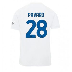 Benjamin Pavard #28 Herre Inter Milan Udebanetrøje 2023-2024 hvid Kort ærmer