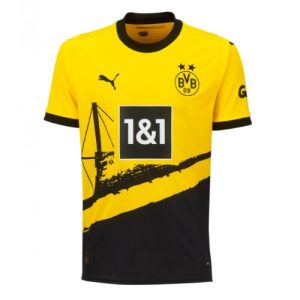 Borussia Dortmund Hjemmebanetrøje 2023-2024 gul Kort ærmer