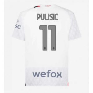 Christian Pulisic #11 Herre AC Milan Tredje trøje 2023-2024 hvid Kort ærmer